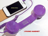 IPHONE HANDSET - MINIMIZES RADIATION EXPOSURE- IN FUNKY COLORS - NEW