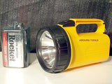 FLASHLIGHT LANTERN WITH 6 VOLT BATTERY - NEW
