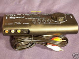 AUDIO VIDEO SIGNAL SELECTOR SWITCH 4 CHANNEL  - NEW.