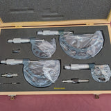 MICROMETERS  SET 4 PC ( 0 - 100 mm ) - NEW IN BOX