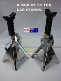 CAR STANDS- A PAIR - 3 TON MAX  LOAD / 1.5 TON NOMINAL - NEW