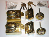 DEAD LOCK KIT WITH SAFETY RELEASE- TWIN PACK KIT-WITH 6 KEYS- TOP QUALITY-  NEW.