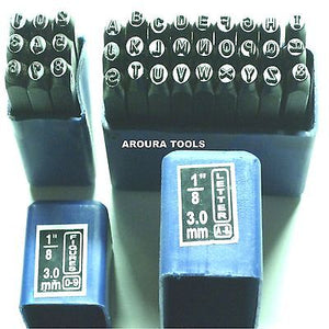 LETTERS & NUMBERS METAL STAMPS ( 3mm - 1/8" ) SIZE- BRAND NEW.