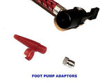 FOOT AIR PUMP WITH PRESSURE GAUGE-PUMPS TYRES, BALLS, INFLATABLE TOYS -  NEW.