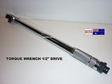 TORQUE WRENCH 1/2" DRIVE- REVERSIBLE RATCHET ( 10 TO 150 ) FTLB. - NEW IN CASE.