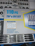 TAP & DIE SET 110 PC ( METRIC, SAE & NPT  ) - NEW.