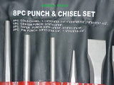 PUNCH & CHISELS SET 8 PC- NEW