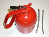 OIL CAN - METAL- 1000ml WITH FLEXIBLE & SOLID NOZZLE - NEW