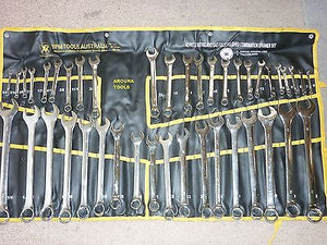 SPANNERS 42 pc RING & OPEN END- METRIC & SAE SIZES - NEW.