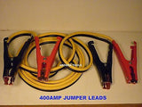JUMPER LEADS HEAVY DUTY 400 AMP / 3.5 M LONG  FOR 4,6, & 8 CYL ENGINES - BRAND NEW.