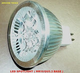 LED SPOTLIGHT GLOBE MR16 BASE 12V / 4WATT - 35W HALOGEN EQUIV.- BRAND NEW.