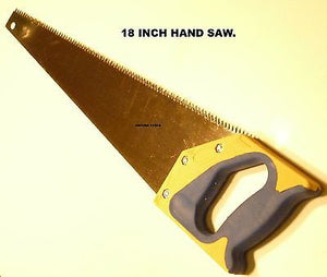 WOOD CUTTING HAND SAW 18 INCH TEMPERED TEETH - NEW