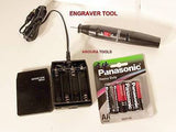 ENGRAVING TOOL DIAMOND TIPPED, PORTABLE + 4 X AA BATTERY - new.