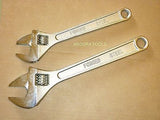 ADJUSTABLE WRENCH SPANNERS 10" & 12" LONG DROP FORGED STEEL, BRAND NEW