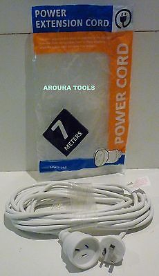 POWER EXTENSION CORD 7m LONG ( 240V 10A ) - NEW