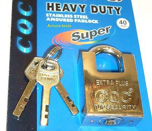 PADLOCK TOP SECURITY 40mm WITH 3 KEYS - NEW.