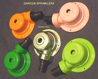 GARDEN SPRINKLER ROUND, DOME SHAPE - METAL BODY WITH SNAP ON FITTING - NEW