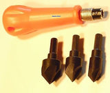 COUNTERSINK TOOL 3 in 1 SET ( 1/2", 5/8", 3/4" ) - NEW.