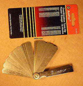 FEELER GAUGES 32 SIZES METRIC & IMPERIAL -high quality steel blades - NEW.