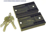 KEY HIDING BOXES WITH MAGNETIC BASE & SLIDE LID X 2 pc - BRAND NEW.