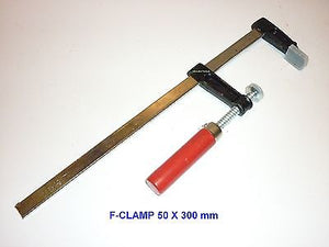 CLAMPS F-TYPE ALL STEEL & ADJUSTABLE SIZE ( 50 X 300 )mm - NEW