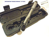 TORQUE WRENCH - 1/4" Dr. ( 20- 200 ) in lb- REVERSIBLE RATCHET , NEW IN CASE.