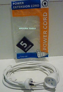 POWER EXTENSION CORD 5m LONG ( 240V 10A ) - NEW