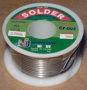 SOLDER WIRE LEAD TIN ALLOY &  RESIN CORED 100 GRAM ROLL - NEW.