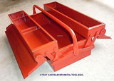 TOOL BOX - 3 TRAY- ALL METAL- FOLDING CANTILEVER TYPE- NEW.