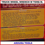TRUCK WHEEL NUT WRENCH WITH TORQUE MULTIPLIER TOOL KIT - BRAND NEW IN CASE.