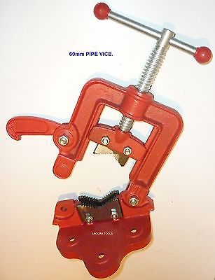PIPE VICE 60 mm - WITH HINGED SIDE ENTRY - BRAND NEW – arouratools