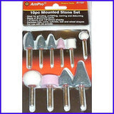 DIE GRINDER ABRASIVE STONES MOUNTED STONE SET 10 pc - BRAND NEW.