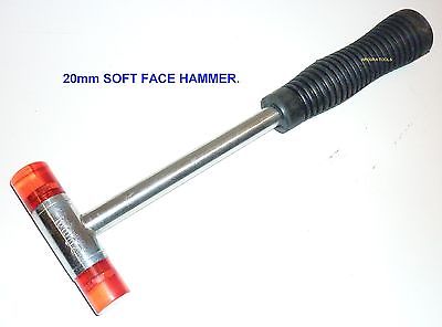 SOFT FACE HAMMER DOUBLE END NYLON 20 mm DIAMETER - BRAND NEW.