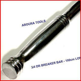 BREAKER BAR 3/4" DR.-100cm LONG - CRV STEEL - PRO QUALITY.