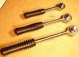 3 pc REVERSIBLE RATCHET WRENCH SET ( 1/2" , 3/8" & 1/4" DRIVE ) - BRAND NEW.