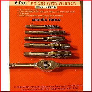 TAP SET WITH  WRENCH - 6pc KIT - NEW