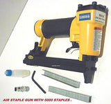 AIR POWERED STAPLE GUN (80/16) WITH A BOX OF 5,000 STAPLES (10 mm )- NEW.