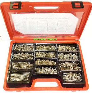 SCREW ASSORTMENT KIT - 1700 pc - NEW IN CARRY CASE.