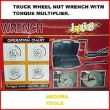 TRUCK WHEEL NUT WRENCH WITH TORQUE MULTIPLIER TOOL KIT - BRAND NEW IN CASE.