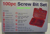 SCREW DRIVER BITS-Cr V STEEL- 100 PC- ASSORTED TYPES - BRAND NEW.