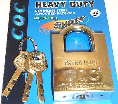 PADLOCK TOP SECURITY 50 mm WITH 3 KEYS - NEW.