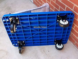 HAND TROLLEY  FLAT TRAY TYPE WITH FOLDING HANDLE - 150 KG CAP - NEW.