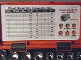 SOCKET & BIT SET 28 pc 1/4" DRIVE SOCKETS MULTI FIT SIZES ( mm & AF ) -NEW.