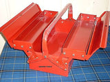 TOOL BOX - FOLDING CANTILEVER TYPE - 3 TRAY- ALL METAL- NEW.