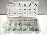 METAL WASHER ASSORTMENT KIT 720pc IN PLASTIC STORAGE CASE- NEW