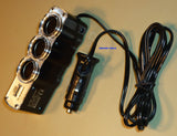 POWER SUPPLY SOCKETS, IN CAR, ( 3 X 12V SOCKETS + 1 X 5V USB SOCKET ) - NEW