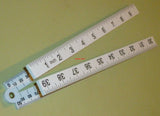 RULER FOLDING 4 FOLD PLASTIC,1 M LONG, CARPENTERS RULER - MM & INCH, BRAND NEW .