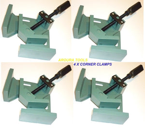 CORNER CLAMP VICES X 4 - 90 DEGREE ADJUSTABLE CLAMPS - BRAND NEW.