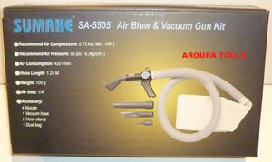 AIR POWERED VACUUM CLEANER & AIR BLOWER KIT- NEW IN BOX.