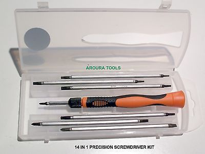PRECISION SCREWDRIVERS 14 SIZES IN 1 - NEW IN CASE.